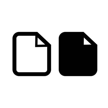 belge simgesi vektör illüstrasyonu