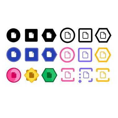 belge simgesi vektör illüstrasyonu