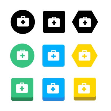 Tıbbi malzeme ikonu resimleme tasarımı