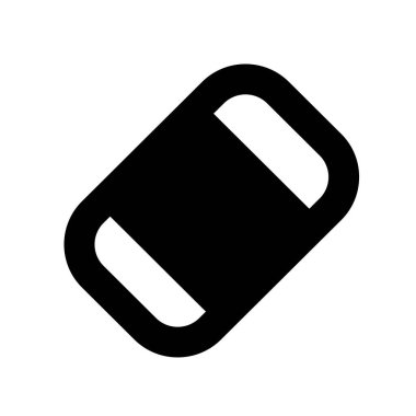 silgi simgesi vektör illüstrasyonu