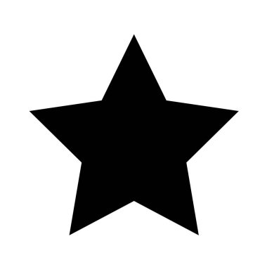 yıldız simgesi vektör illüstrasyonu