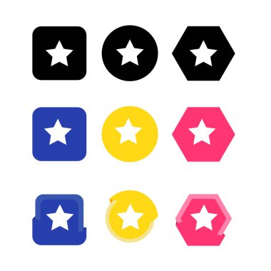 yıldız simgesi vektör illüstrasyonu