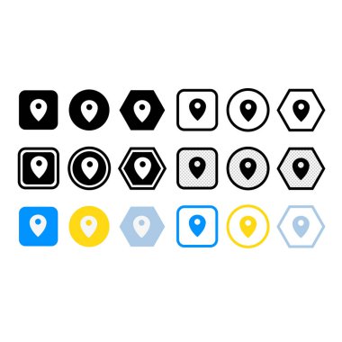 nokta simge vektör illüstrasyonu