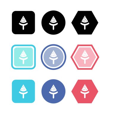 icecream ikon vektör illüstrasyonu