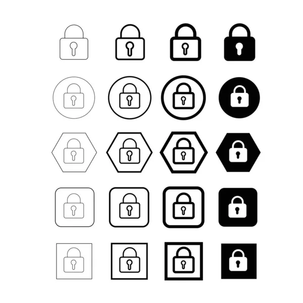 Lock Icon Vector Illustration — Stock Vector