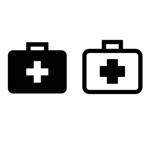 Medische Kit Pictogram Illustratie Ontwerp — Stockvector