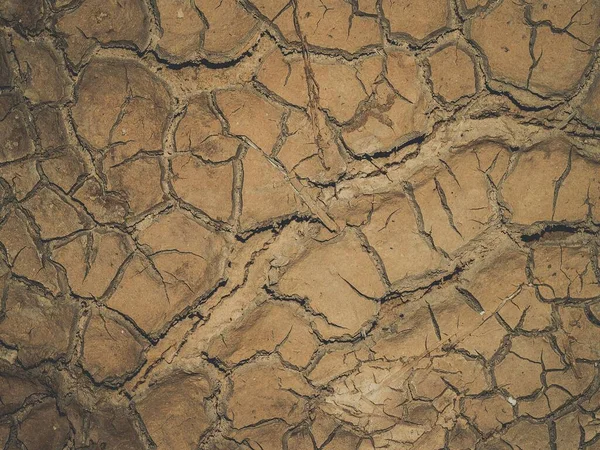 クラック土乾燥シンプルな背景 — ストック写真