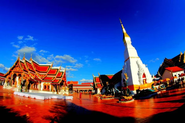 Wat Byggnad Thailand — Stockfoto