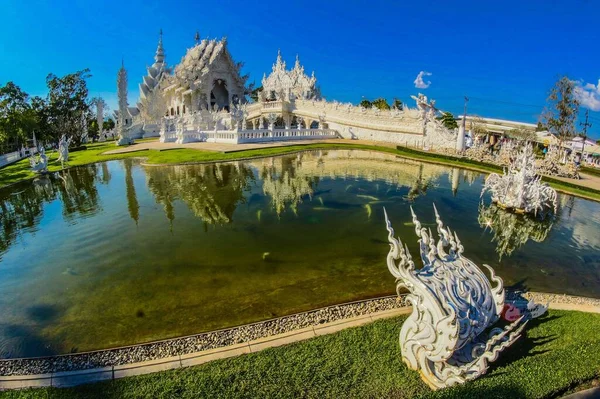 Wat Rong Khun Chiang Rai Tajlandia — Zdjęcie stockowe