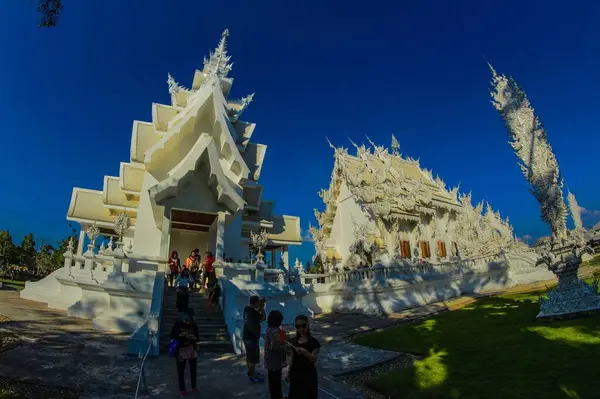 Wat Rong Khun Chiang Rai Tajlandia — Zdjęcie stockowe