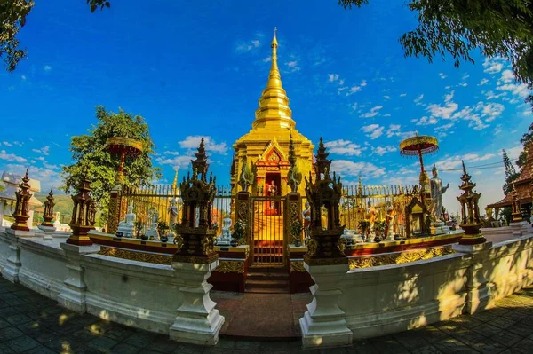 Wat Phra Doi Woa Chiang Rai Thaiföld Utazás — Stock Fotó