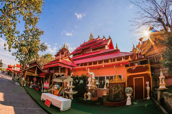 Wat Phra Doi Woa Chiang Rai Thailand Travel — Stock fotografie