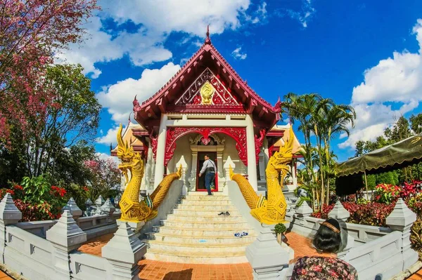 Wat Santikhiri Doi Mae Salong Chiang Rai Thailand Reizen — Stockfoto