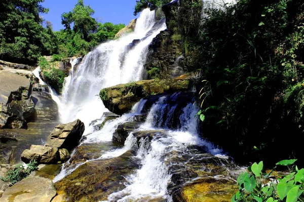 Mae Klang瀑布 Doi Inthanon国家公园 泰国清迈 — 图库照片