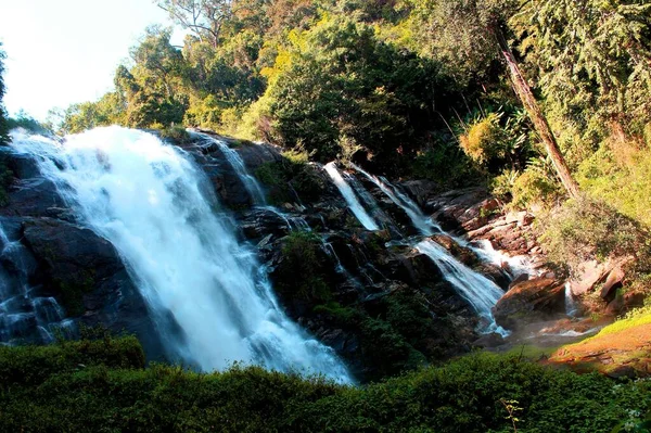 Waterval Van Wacihrathan Doi Inthanon Chiang Mai Thailand — Stockfoto