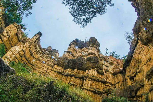Piedra Pha Chor Cliff Distrito Doi Chiang Mai Tailandia — Foto de Stock