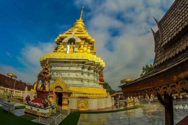 Wat Chiangmai Város Thaiföldön — Stock Fotó