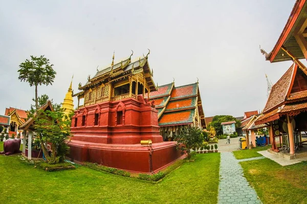 Wat Chiangmai Város Thaiföldön — Stock Fotó