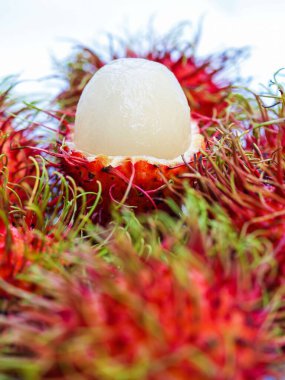 Rambutan tatlı lezzetli meyve 