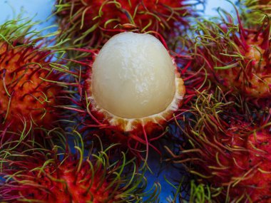 Rambutan tatlı lezzetli meyve 