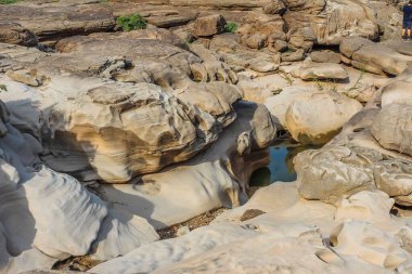 Hat Chom Dao Büyük Kanyon Taş Sanatı UbonRatchathani, Tayland