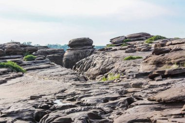 Hat Chom Dao Büyük Kanyon Taş Sanatı UbonRatchathani, Tayland
