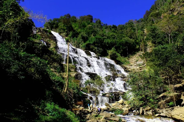 Maeya Waterval Waterval Chiangmai Thailand — Stockfoto
