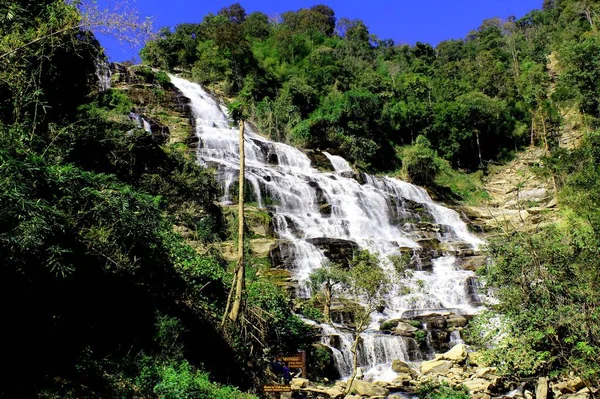 Maeya Vodopád Vodopád Chiangmai Thajsko — Stock fotografie