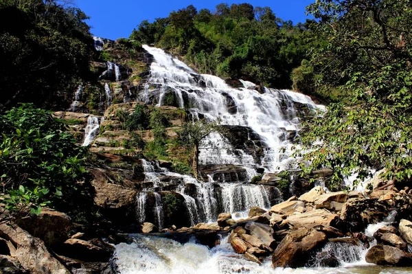 Maeya Vodopád Vodopád Chiangmai Thajsko — Stock fotografie
