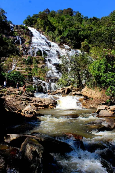 泰国清迈的Maeya瀑布 — 图库照片