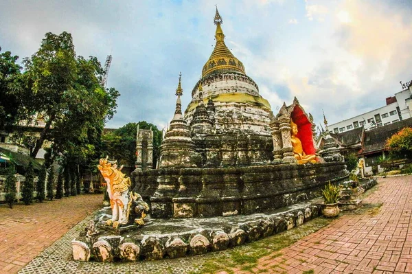 Wat Chiangmai Thailandia — Foto Stock