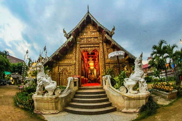 Wat Chiangmai Thaiföld — Stock Fotó