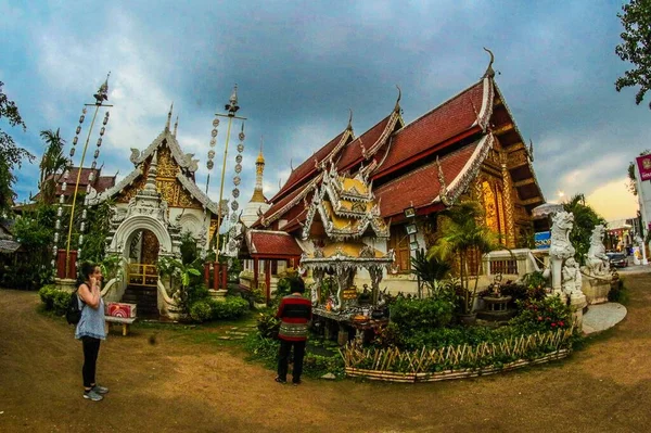 Wat Chiangmai Tajlandia — Zdjęcie stockowe