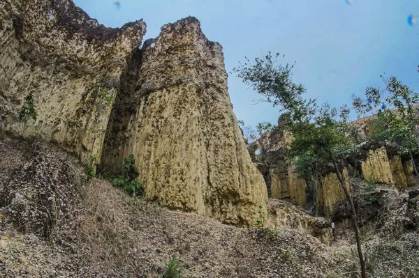 Piedra Del Acantilado Pha Chor Distrito Doi Chiang Mai Tailandia — Foto de Stock