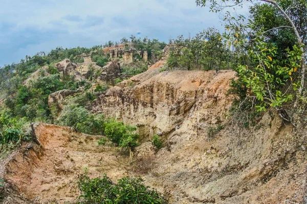 Pietra Scogliera Pha Chor Nel Distretto Doi Chiang Mai Thailandia — Foto Stock