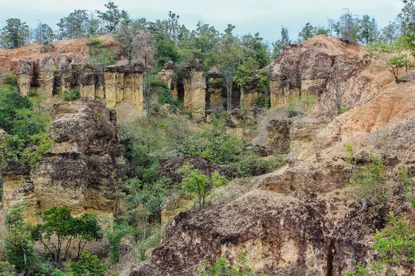 Piedra Del Acantilado Pha Chor Distrito Doi Chiang Mai Tailandia — Foto de Stock