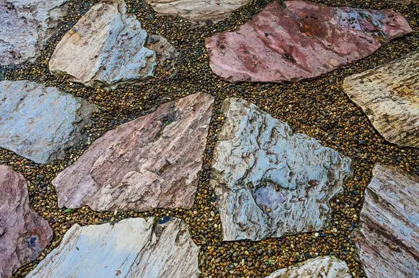 地面纹理石质土壤背景 — 图库照片