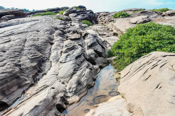 Hat Chom Dao Grand Canyon Steinkunst Ubonratchathani Thailand — Stockfoto