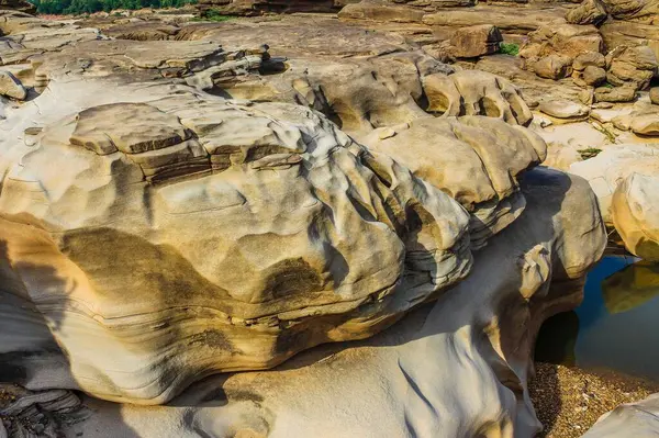 Kapelusz Chom Dao Wielki Kanion Sztuki Kamiennej Ubonratchathani Tajlandia — Zdjęcie stockowe