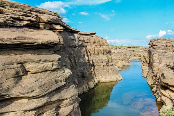 Hat Chom Dao Gran Cañón Arte Piedra Ubonratchathani Tailandia — Foto de Stock