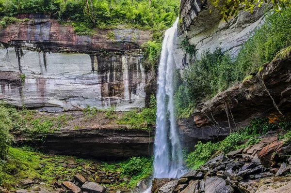 Cachoeira Huai Luang Cachoeira Bak Teo Parque Nacional Phu Chong — Fotografia de Stock