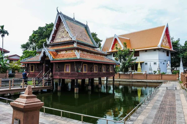 Thai Chedi Phra Anon Wat Mahathat Temple Yasothon Thailand — Stock Photo, Image