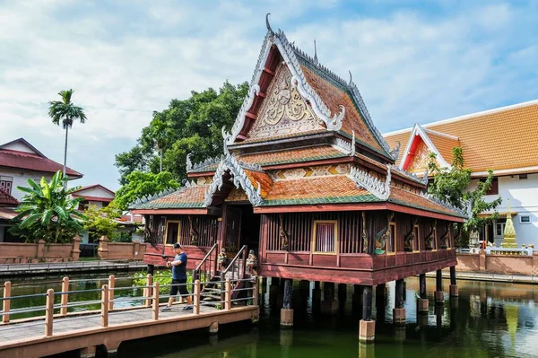 Thai Chedi Phra Anon Wat Mahathat Temple Yasothon Thailandia — Foto Stock