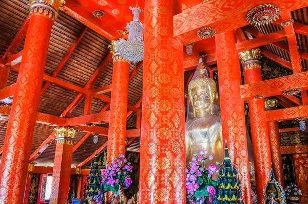 Wat Thai Wang Kham Chrám Turistické Zajímavosti Khao Wong Provincii — Stock fotografie