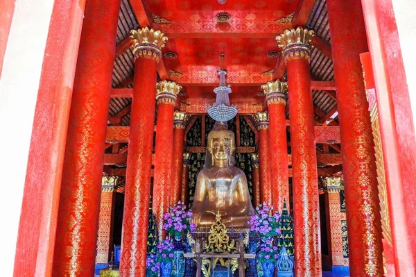 Wat Thai Wang Kham Chrám Turistické Zajímavosti Khao Wong Provincii — Stock fotografie