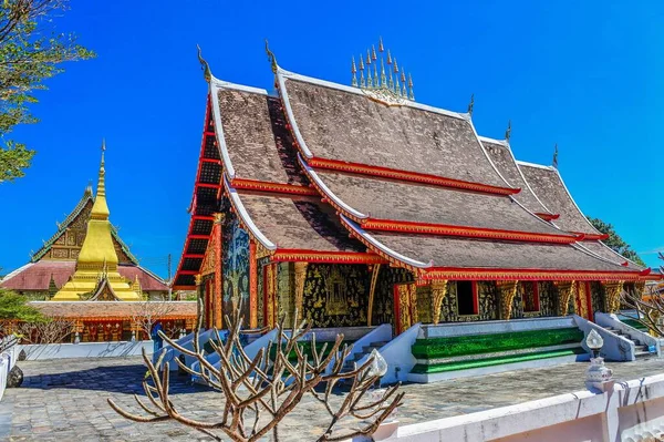 Wat Thai Wang Kham Chrám Turistické Zajímavosti Khao Wong Provincii — Stock fotografie