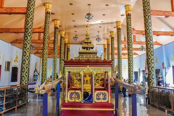 Wat Thai Wang Kham Templo Marco Khao Wong Província Kalasin — Fotografia de Stock