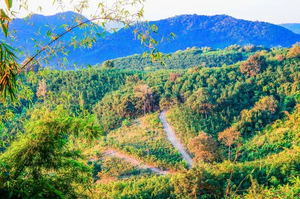 Luce Solare Mattutina Fiume Mekong Phu Huay Isan Distretto Sangkhom — Foto Stock