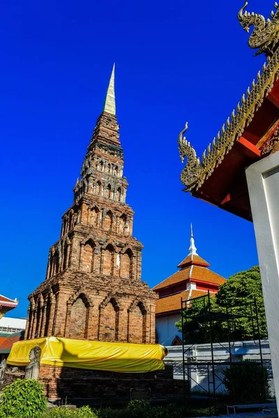Pagode Wat Phra Haripunchai Woramahawihan Lamphun Thaïlande — Photo