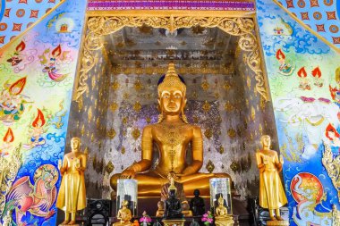 Phra That Phanom simülasyonu, Wat Thammapitak, Huai Mek Bölgesi, Kalasin Bölgesi, Tayland